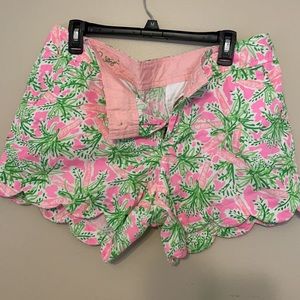 COPY - COPY - 5" Buttercup Scallop Hem Short Pink…